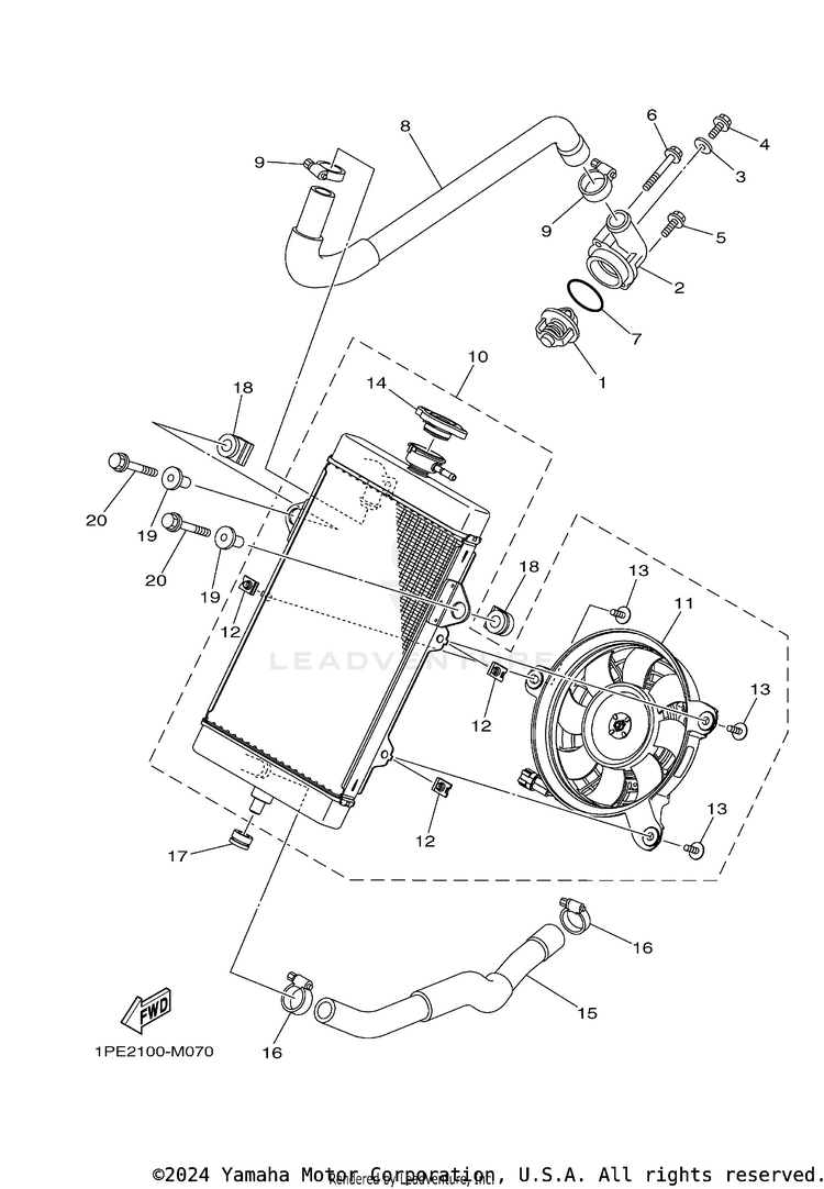 Radiator & Hose Schematic