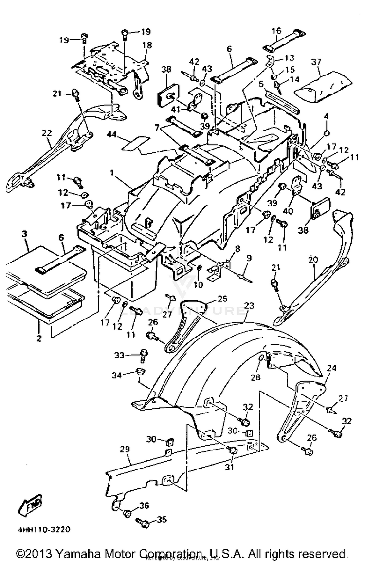 Rear Fender Schematic