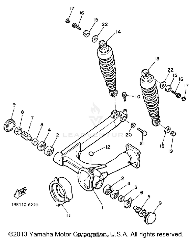 Swing Arm Rear Shocks Schematic