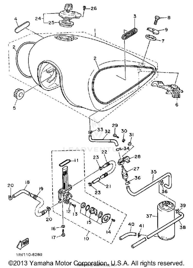 Fuel Tank Xv700csc Ctc Schematic