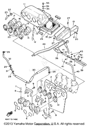 Air Filter California Model Only Schematic