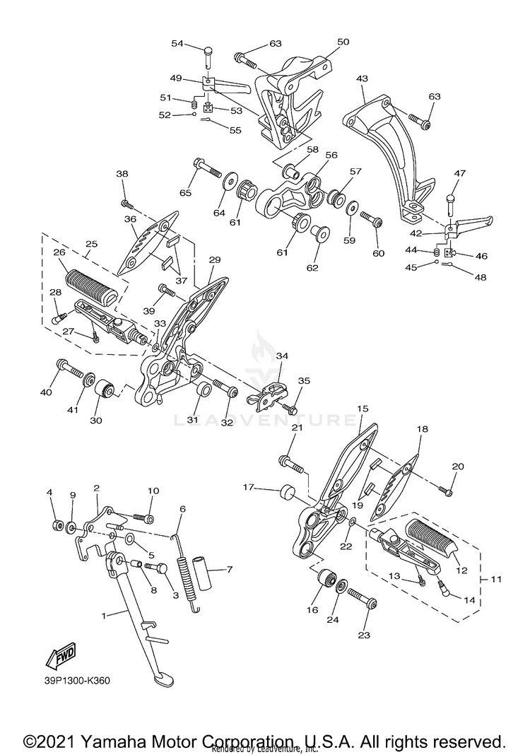 Stand Footrest Schematic