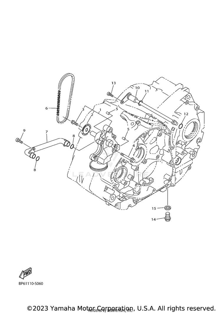 Oil Pump BOLT R SPEC CA - XVS95CJCGY - 2018 Schematic