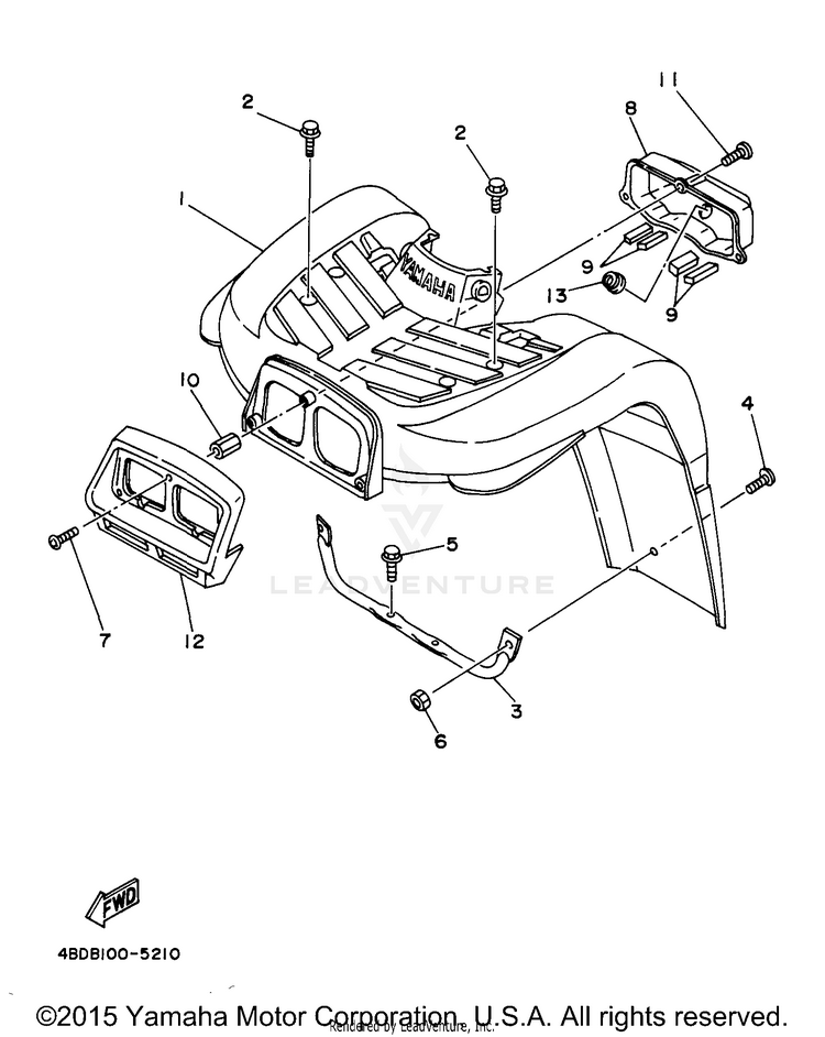 Front Fender 1 Schematic