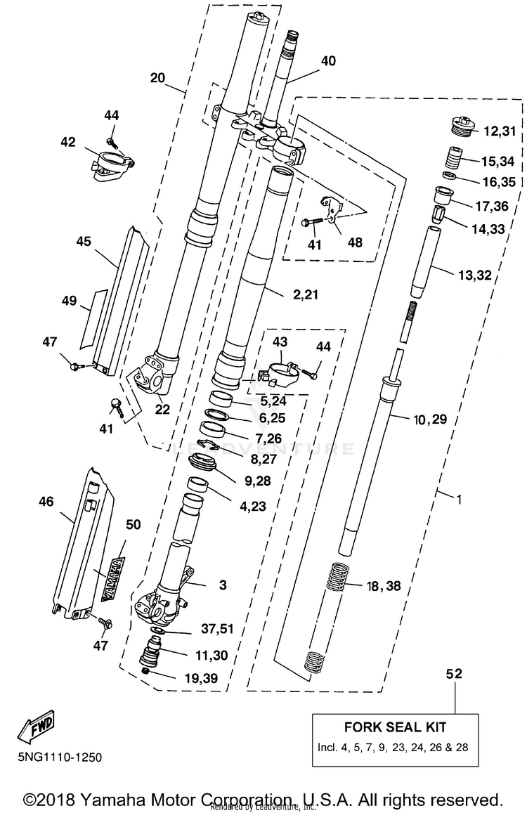 Front Fork Schematic