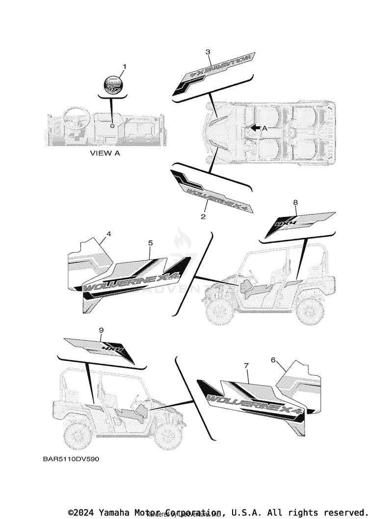 Graphics WOLVERINE X4 - YXF85WPALW - 2020 Schematic