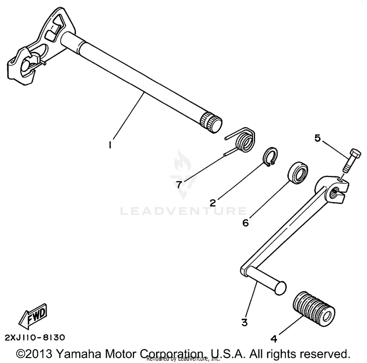 Shift Shaft Schematic