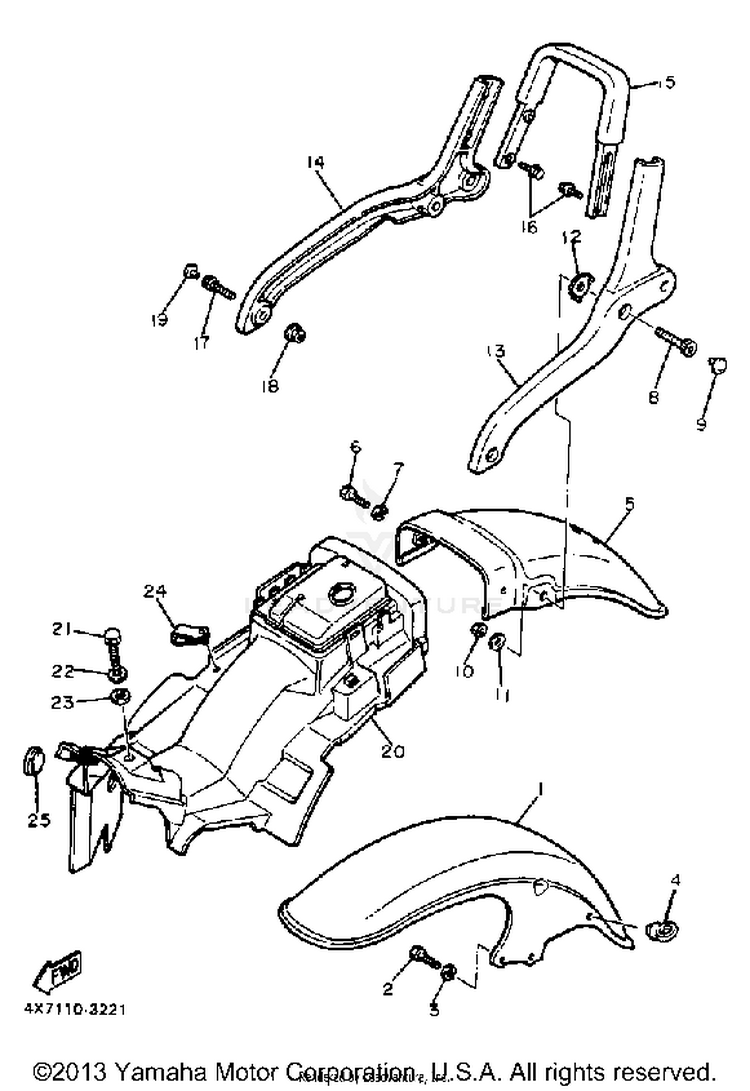 Front Fender Rear Fender Schematic