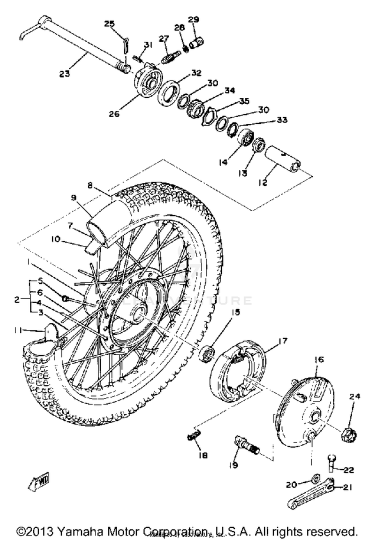 Front Wheel Schematic