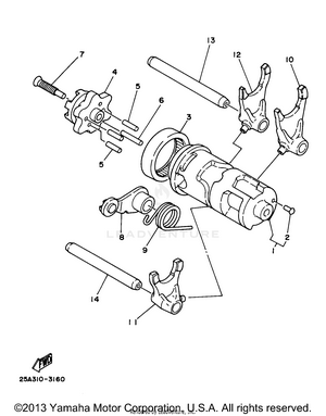 Shift Cam Shift Fork Schematic