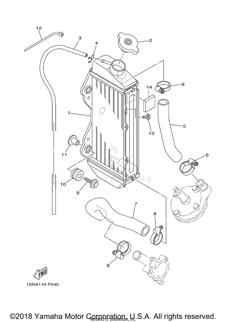Radiator Hose Schematic