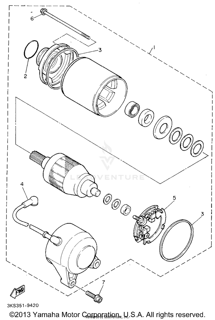 Starting Motor Schematic
