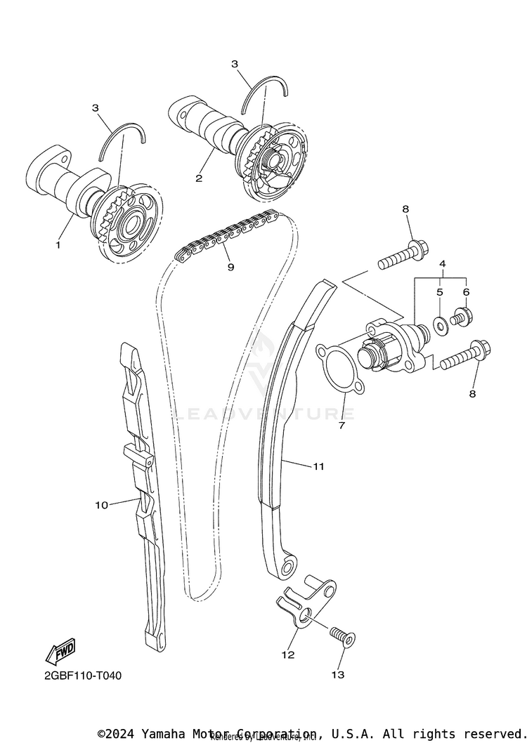 Camshaft Chain Schematic