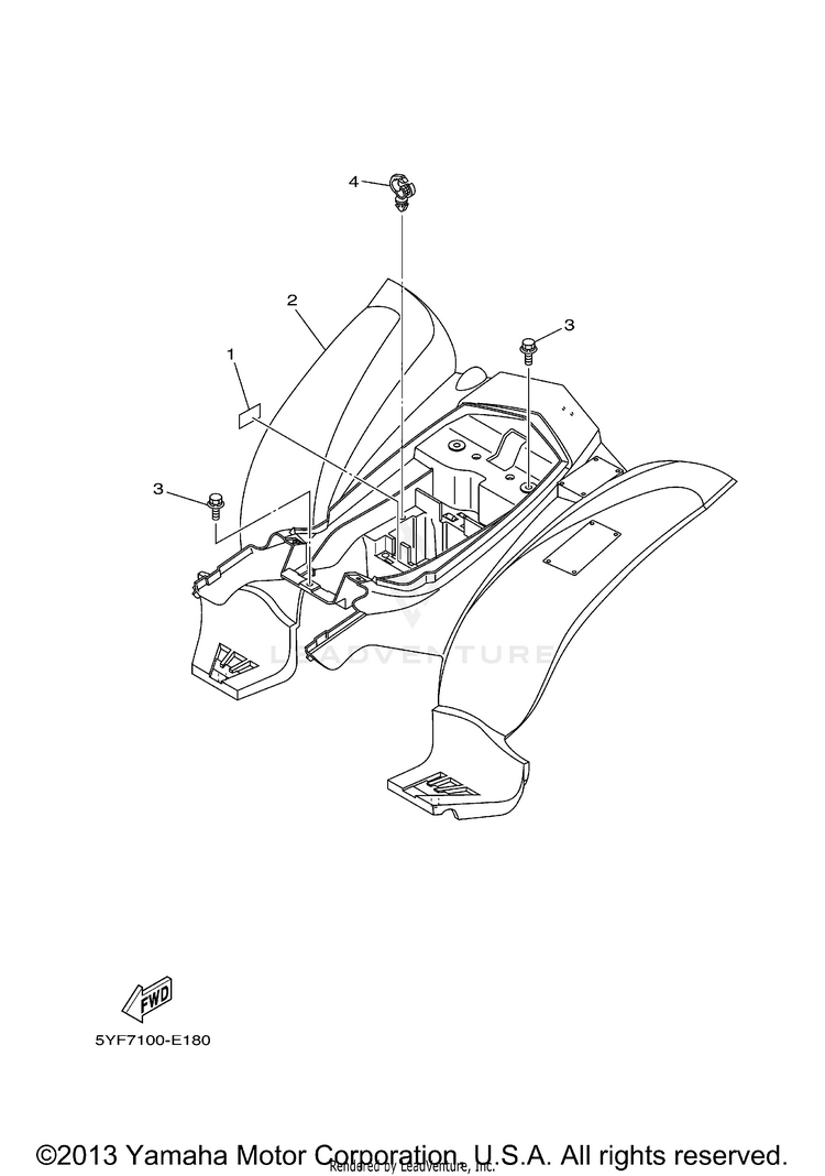 Rear Fender Schematic