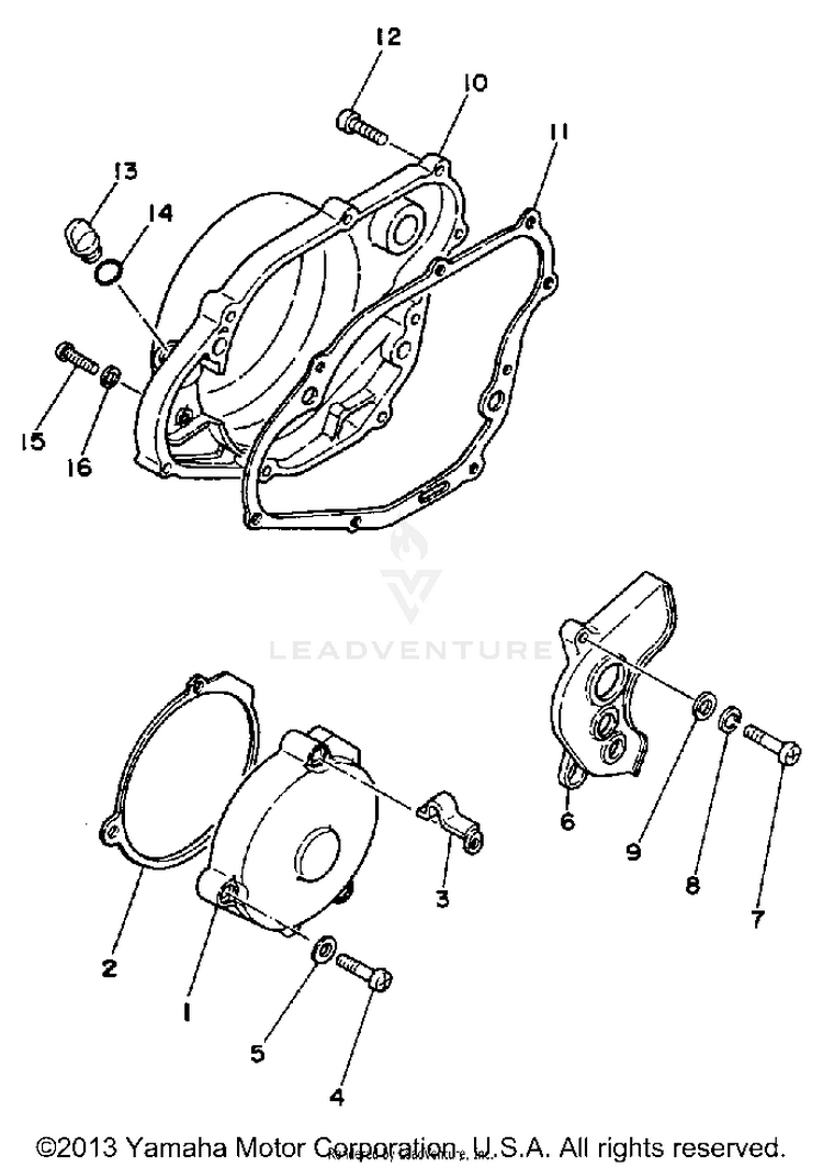 Crankcase Cover 1 Schematic