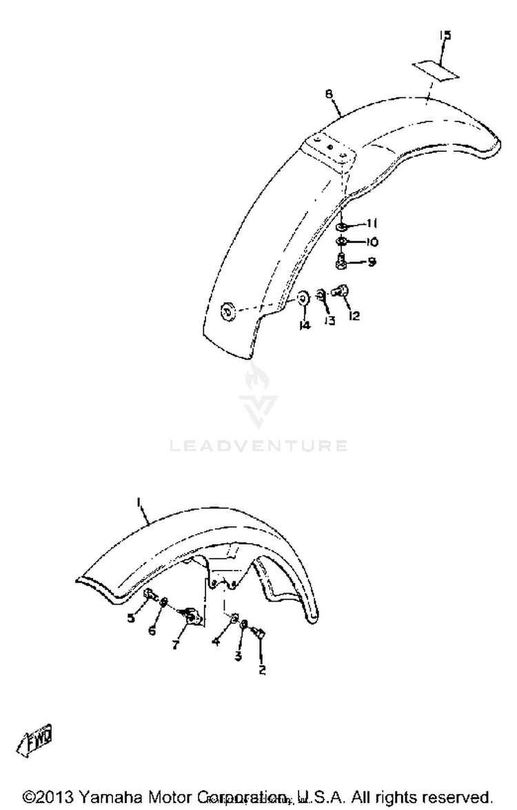 Front Fender-Rear Fender Schematic