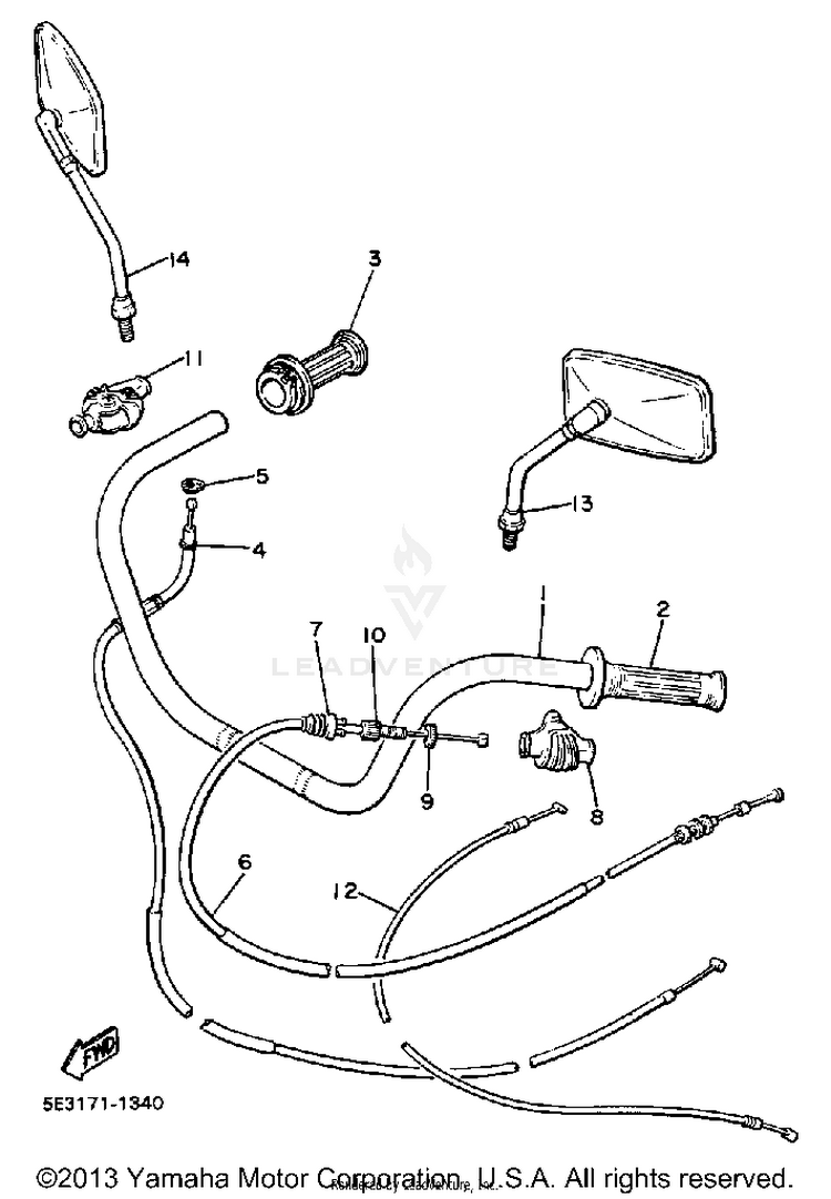 Handlebar Cable Schematic