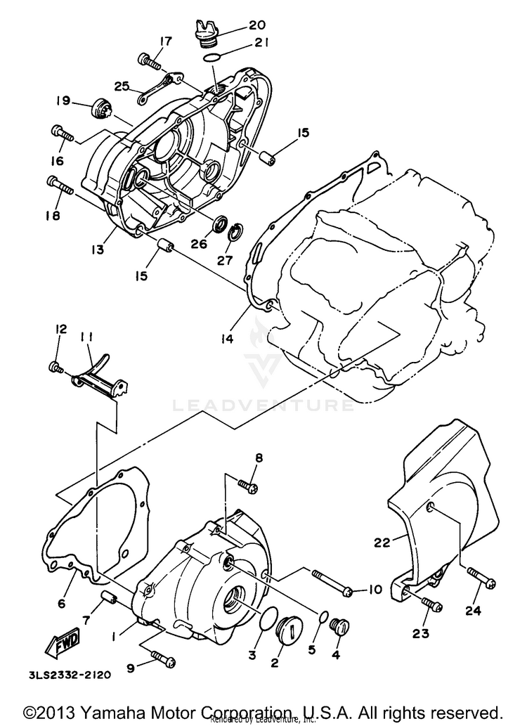 Crankcase Cover 1 Schematic