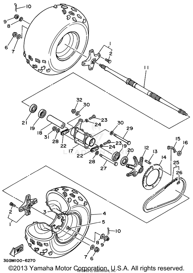 Rear Wheel Schematic