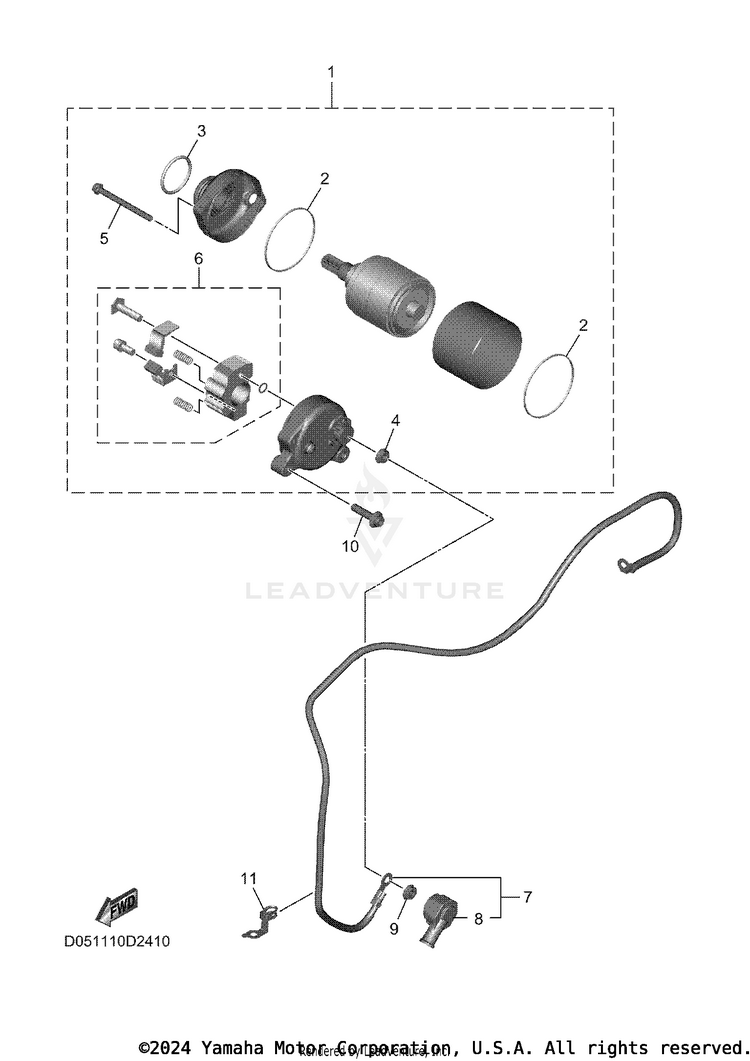 Starting Motor Schematic