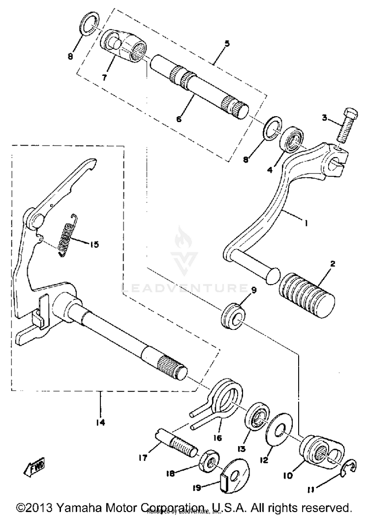 Shift Shaft Schematic