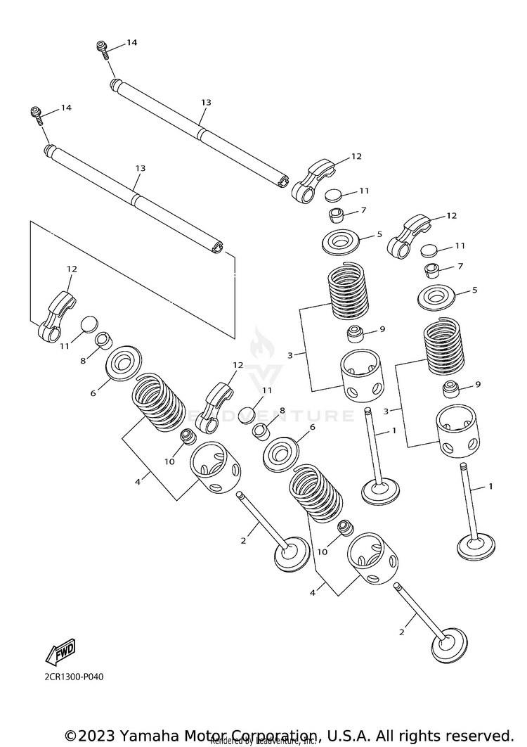 Valve YZFR1 - YZFR1GCGY - 2016 Schematic