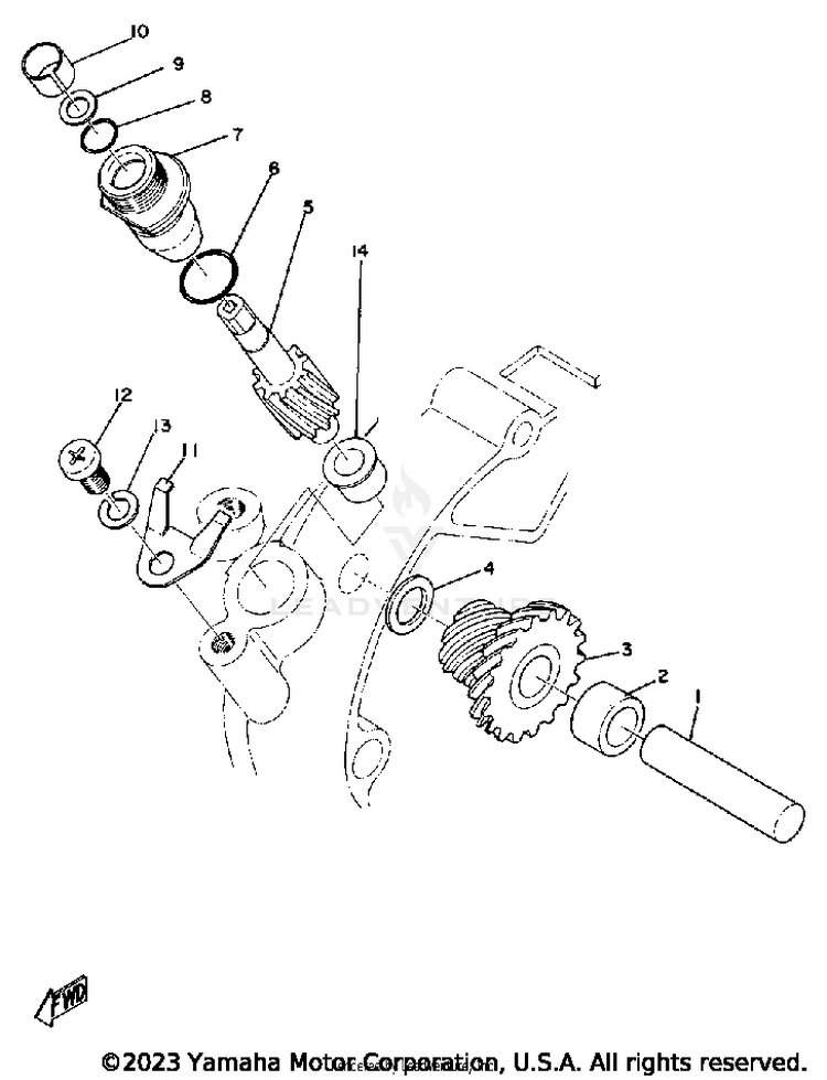 Tachometer AT2M - 1972 Schematic