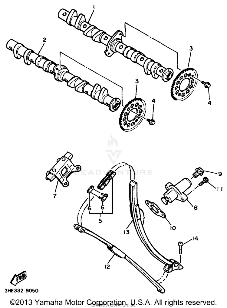 Camshaft Chain Schematic