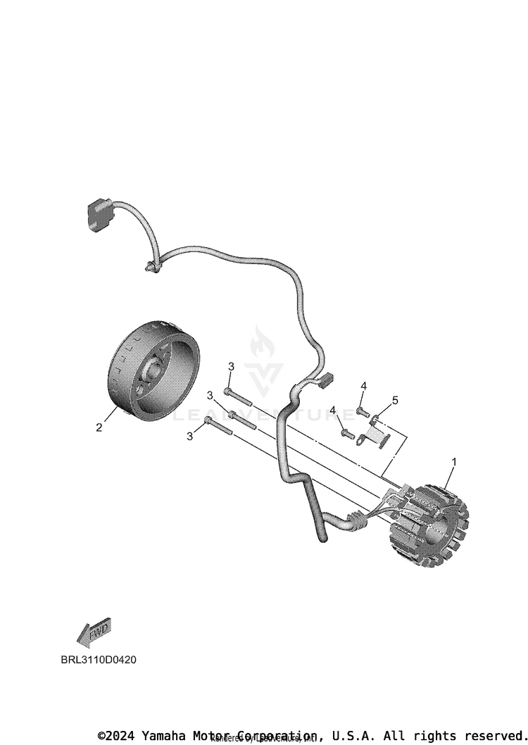 Generator TENERE 700 - XTZ7TCL - 2026 Schematic