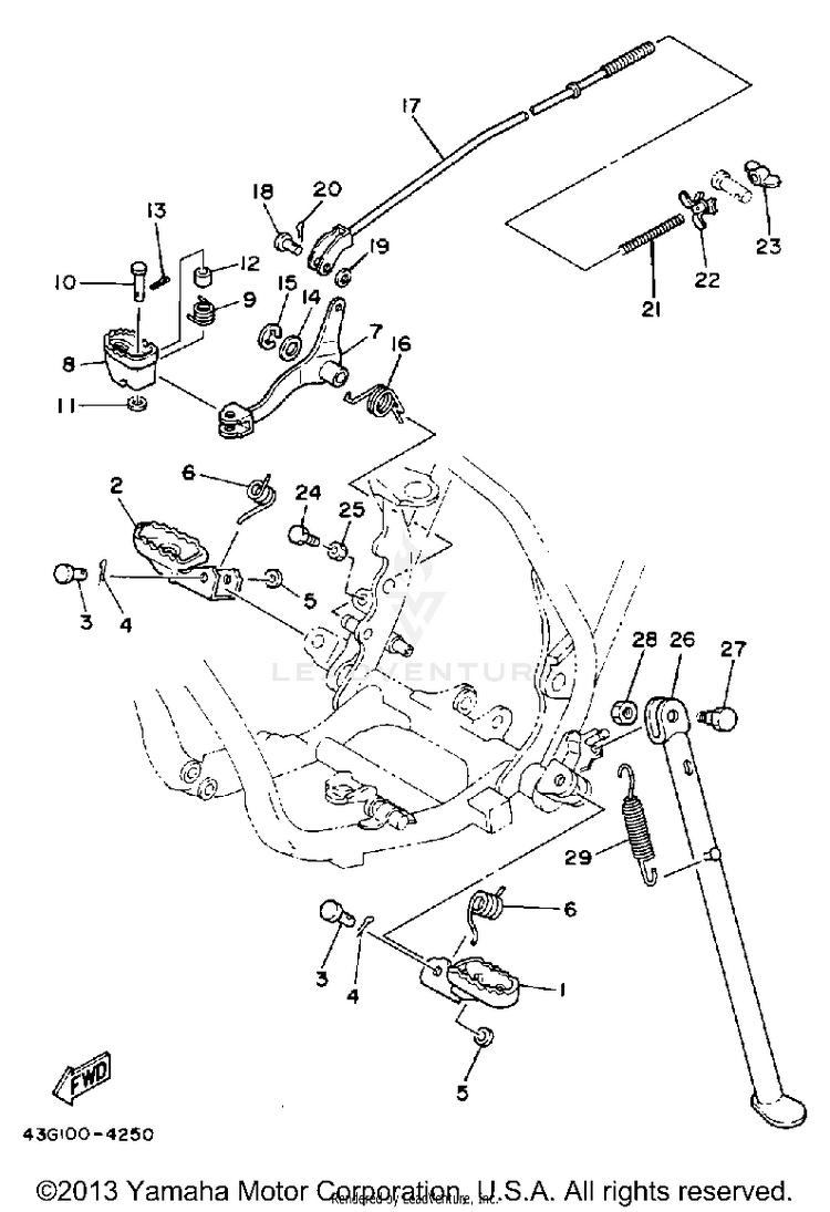 Stand-Footrest Schematic