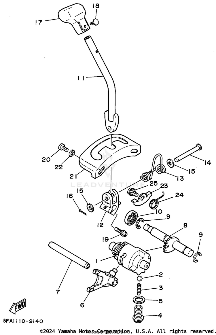 Shift Cam Shift Fork Schematic