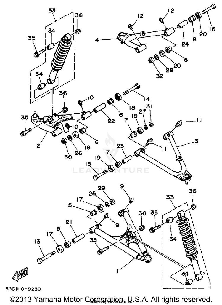 Front Suspension Wheel Schematic