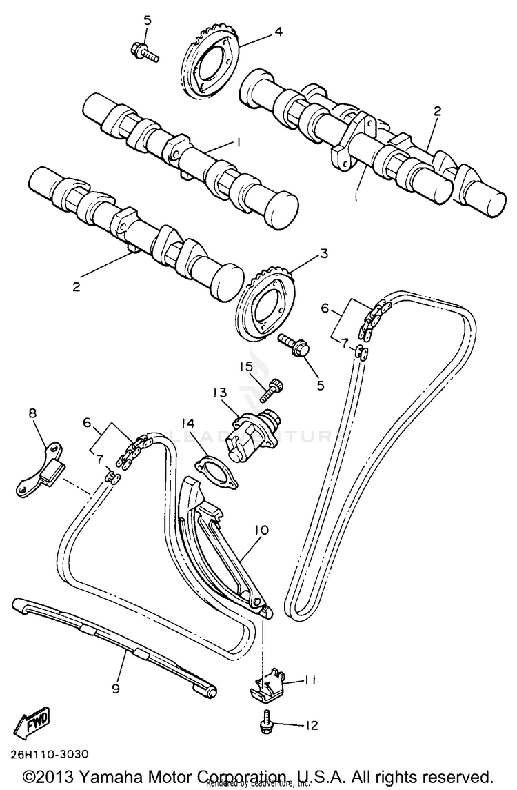 Camshaft Chain Schematic