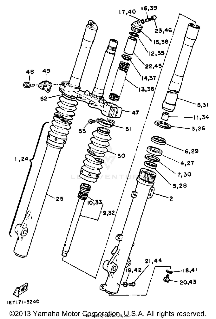 Front Fork Schematic