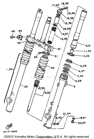 Front Fork Schematic