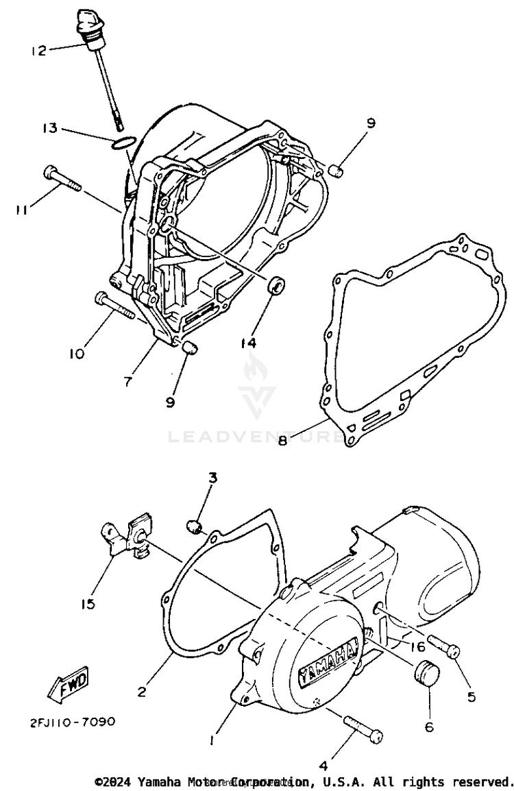 Crankcase Cover Schematic