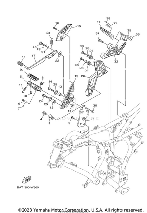 Stand & Footrest 2 Schematic