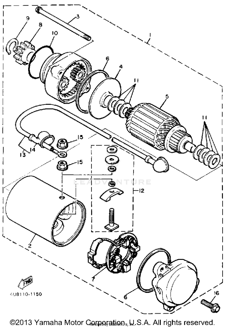 Starting Motor Schematic