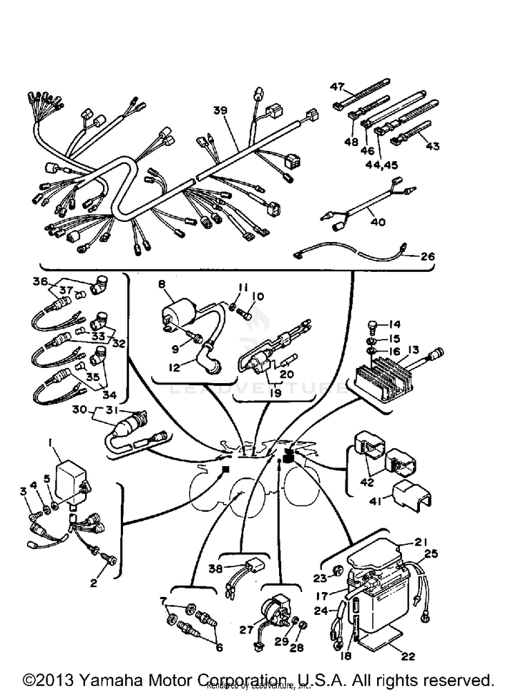 Electrical 1 BIG BEAR - YFM350FWB_MNH - 1991 Schematic