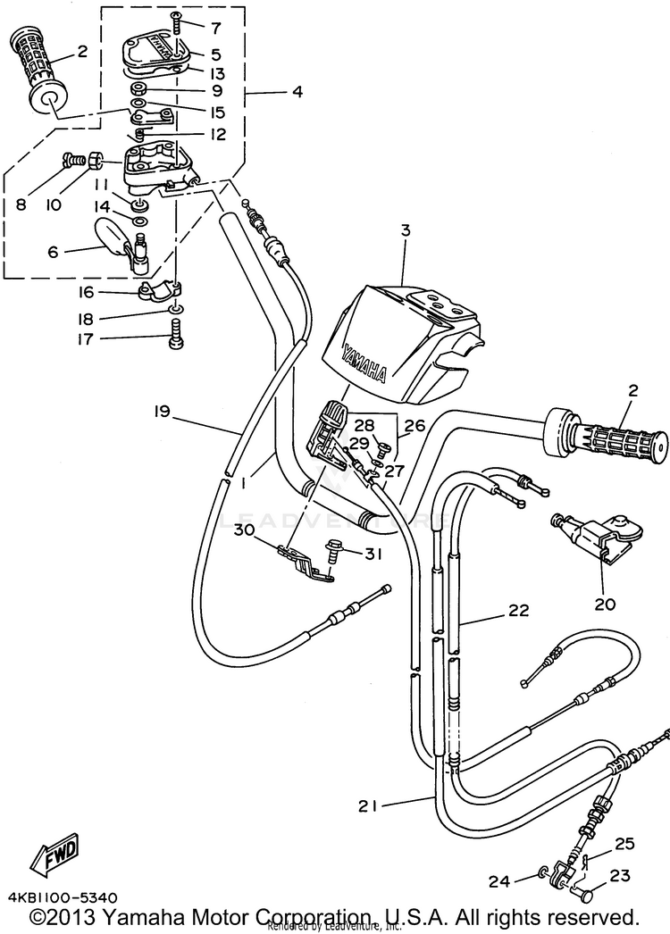 Steering Handle Cable Schematic