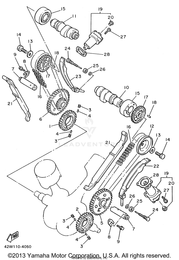 Camshaft Chain Schematic