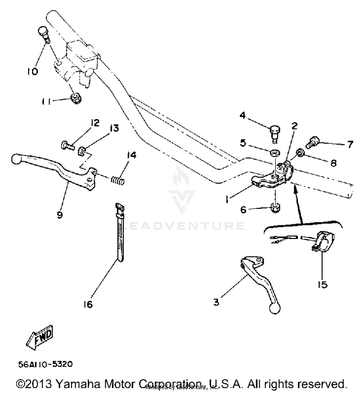 Handle Switch-Lever Schematic