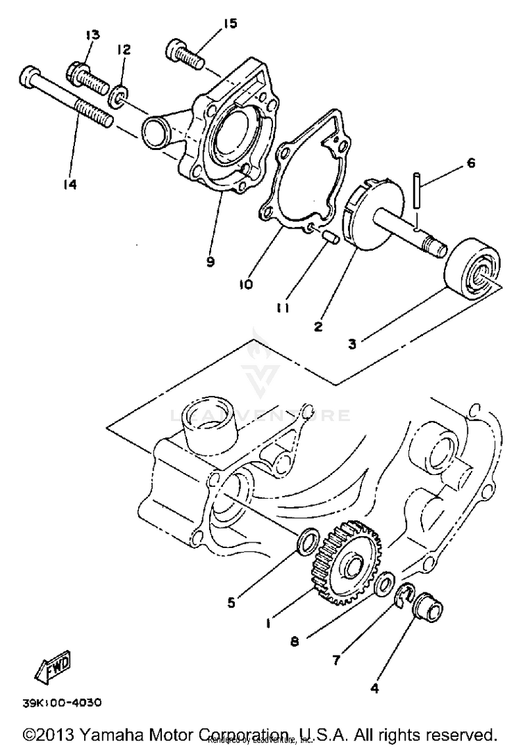 Water Pump  Yz80n Schematic
