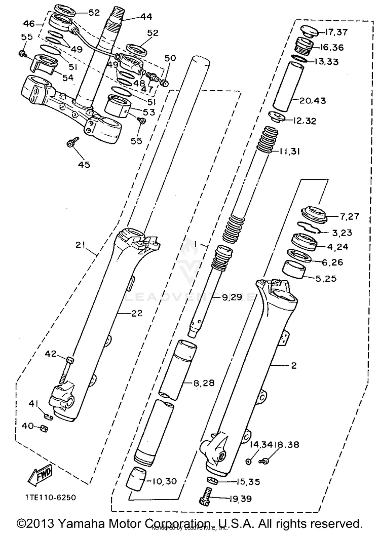 Front Fork Schematic
