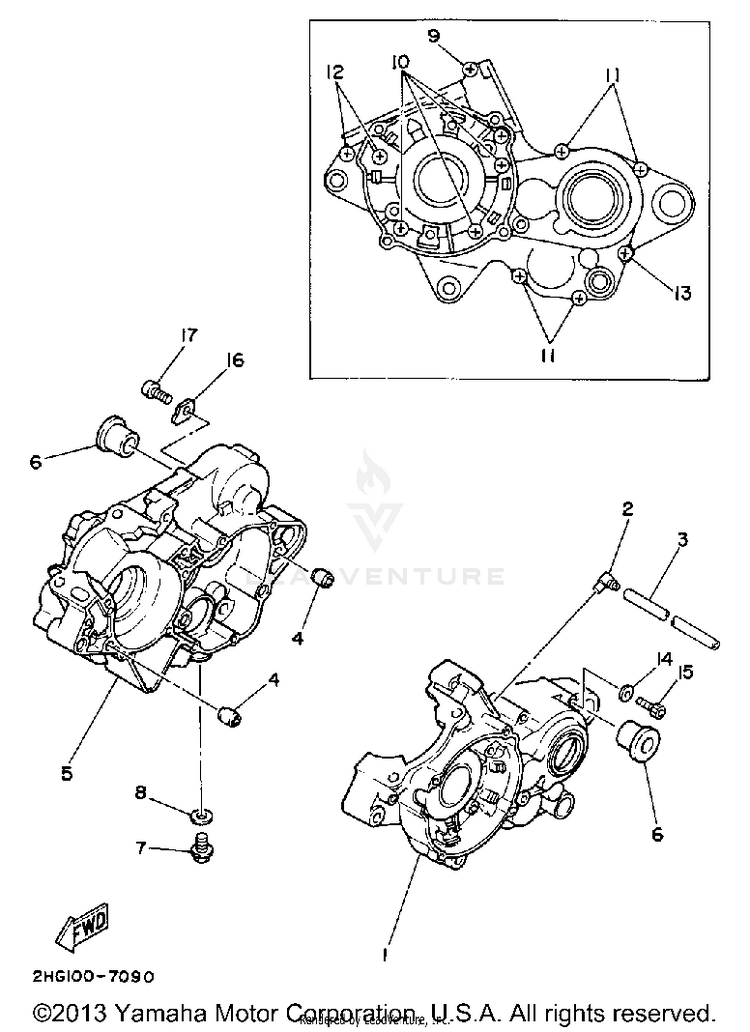 Crankcase Schematic