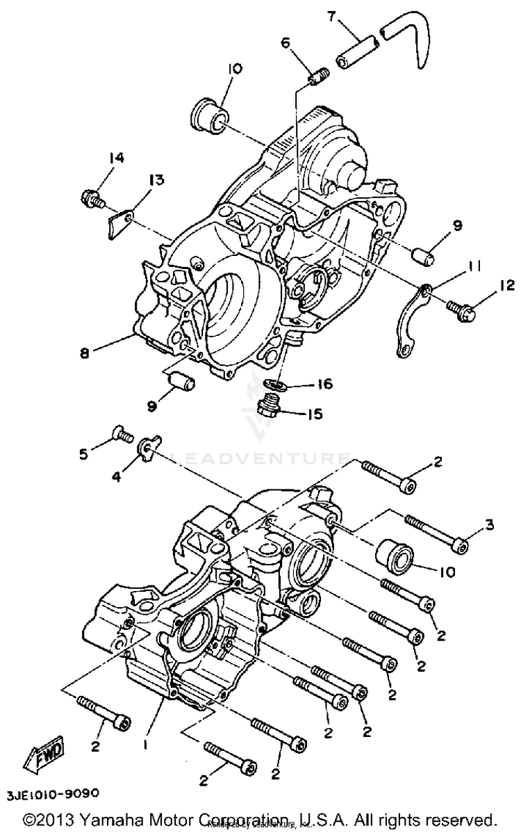 Crankcase Schematic
