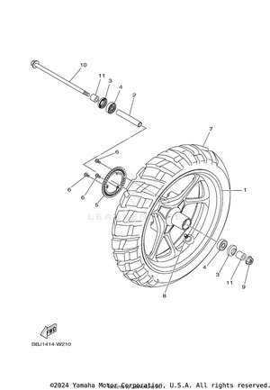 Front Wheel Schematic