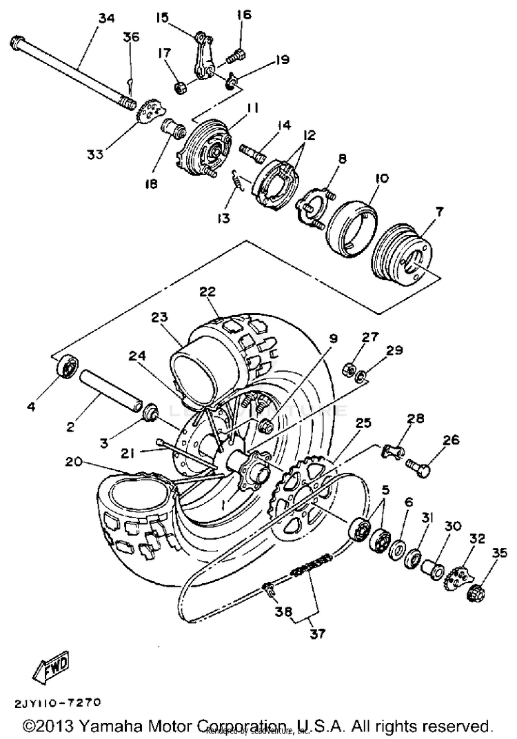 Rear Wheel Schematic