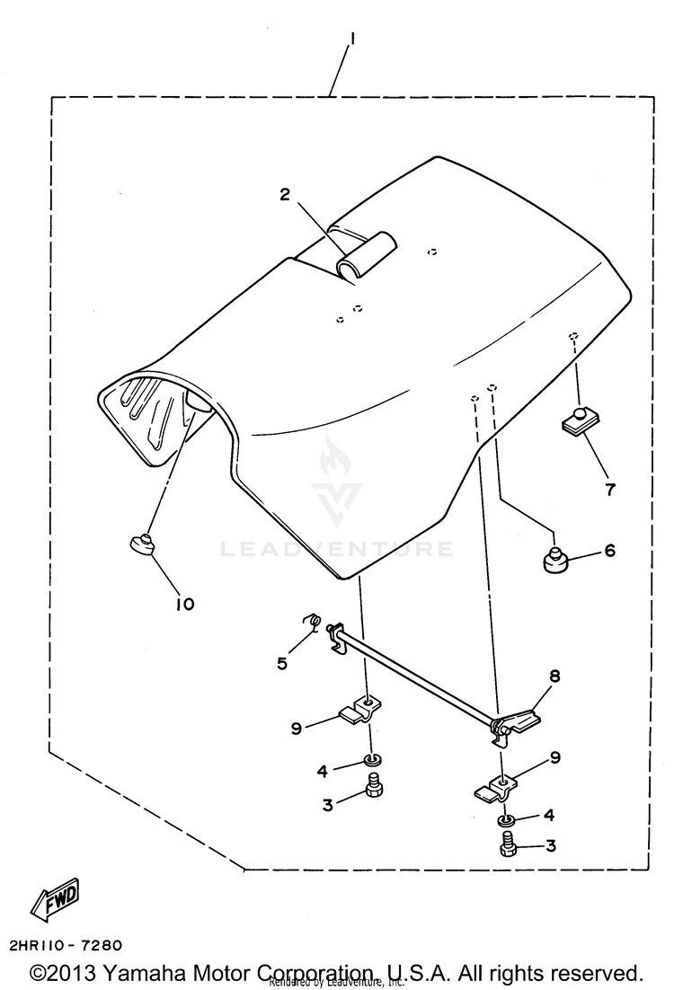 Seat KODIAK 4WD - YFM400FWG - 1995 Schematic