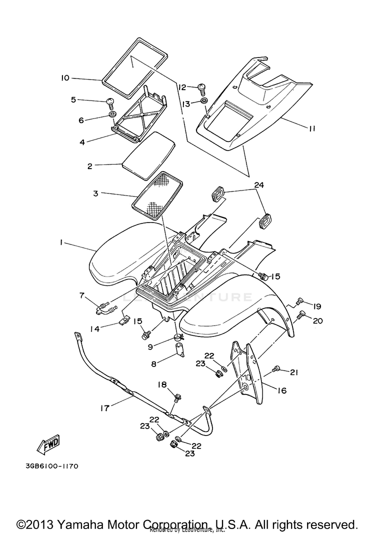 Front Fender Schematic